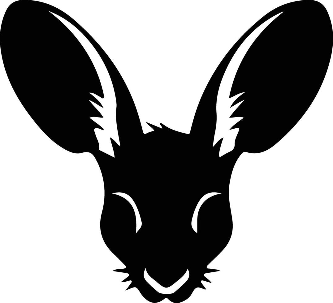 bilby  silhouette portrait vector