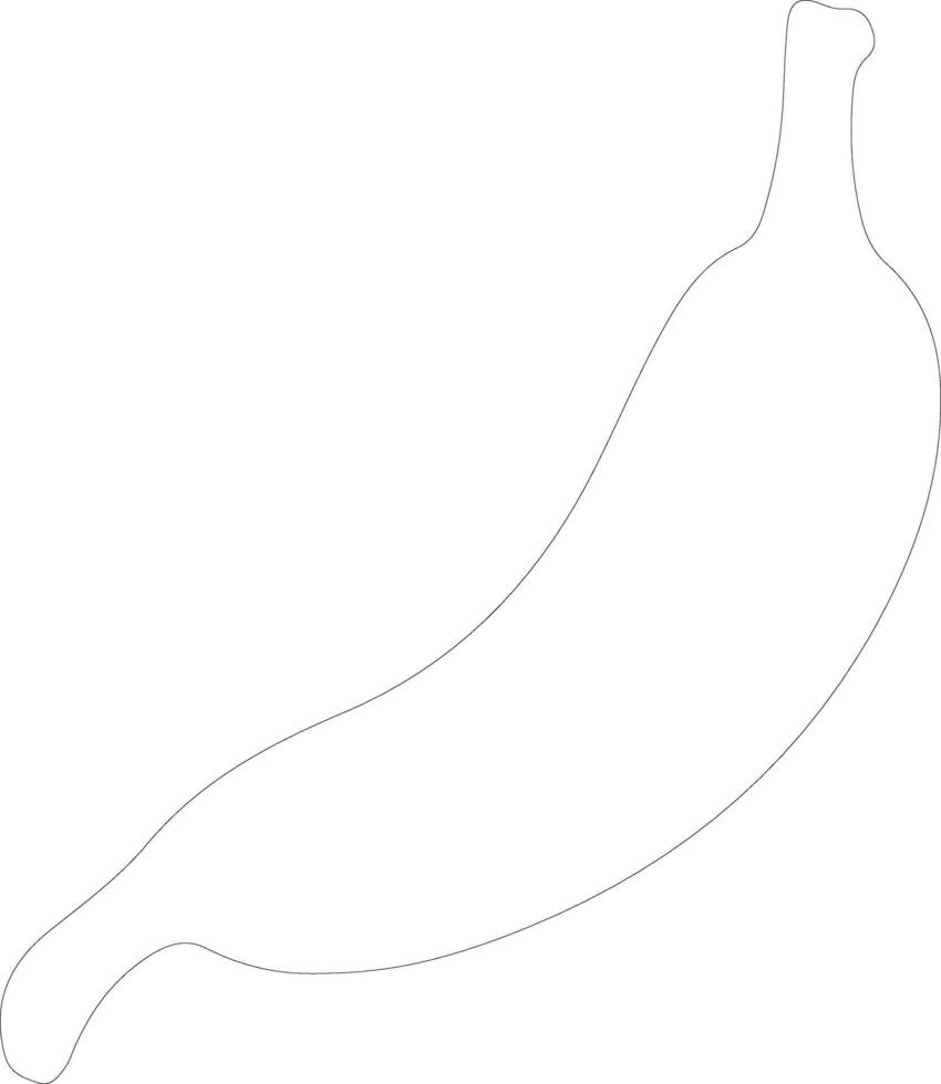 banana  outline silhouette vector