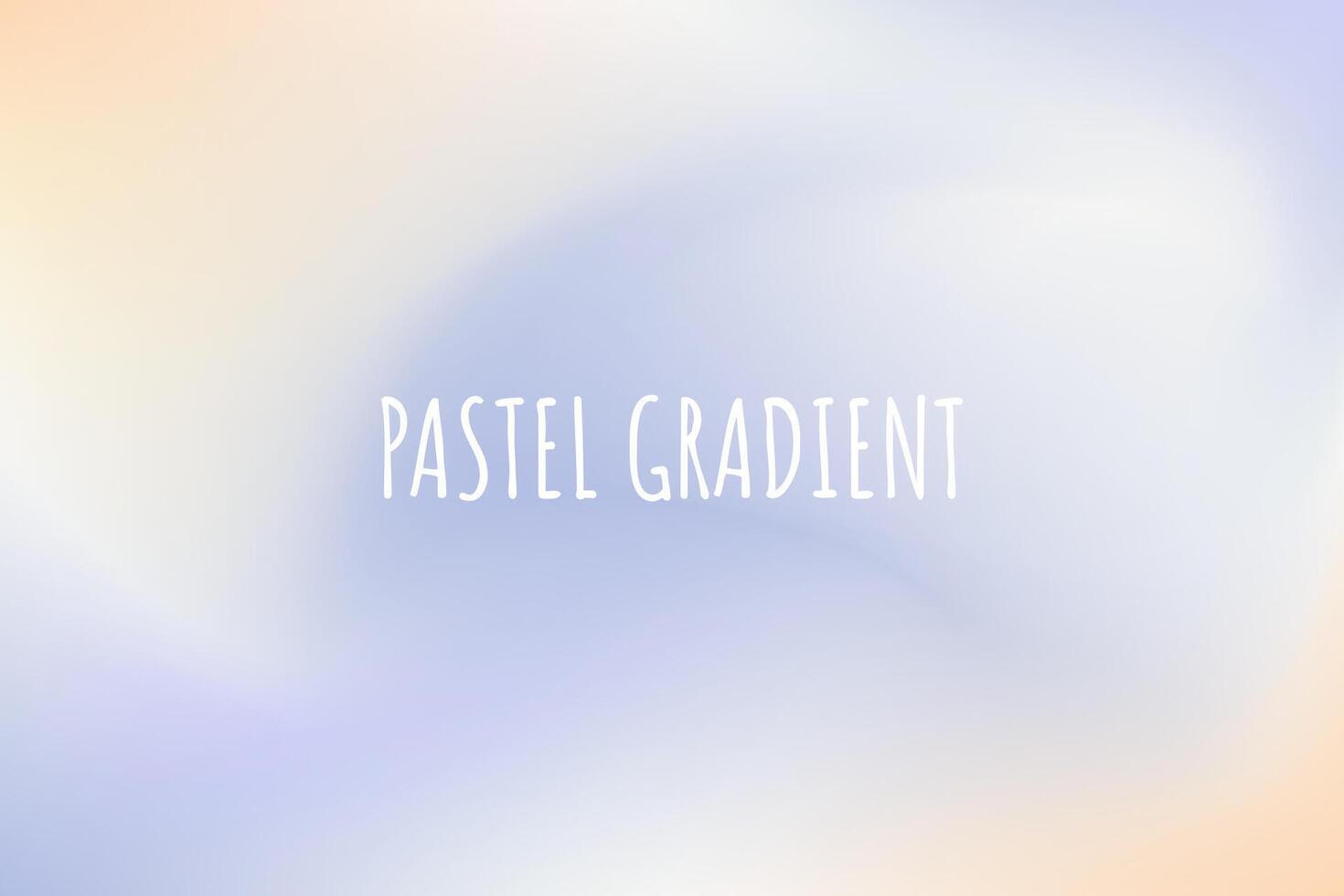 Soft cloudy blue and peach pastel gradient. Vector background