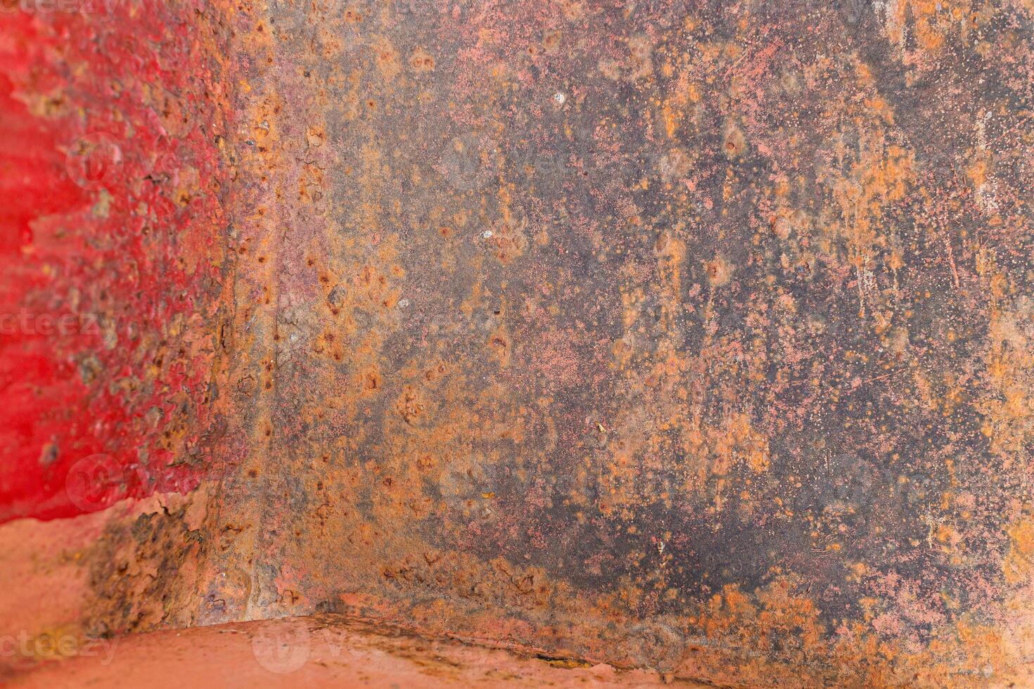 Rusty metal can be used for background photo