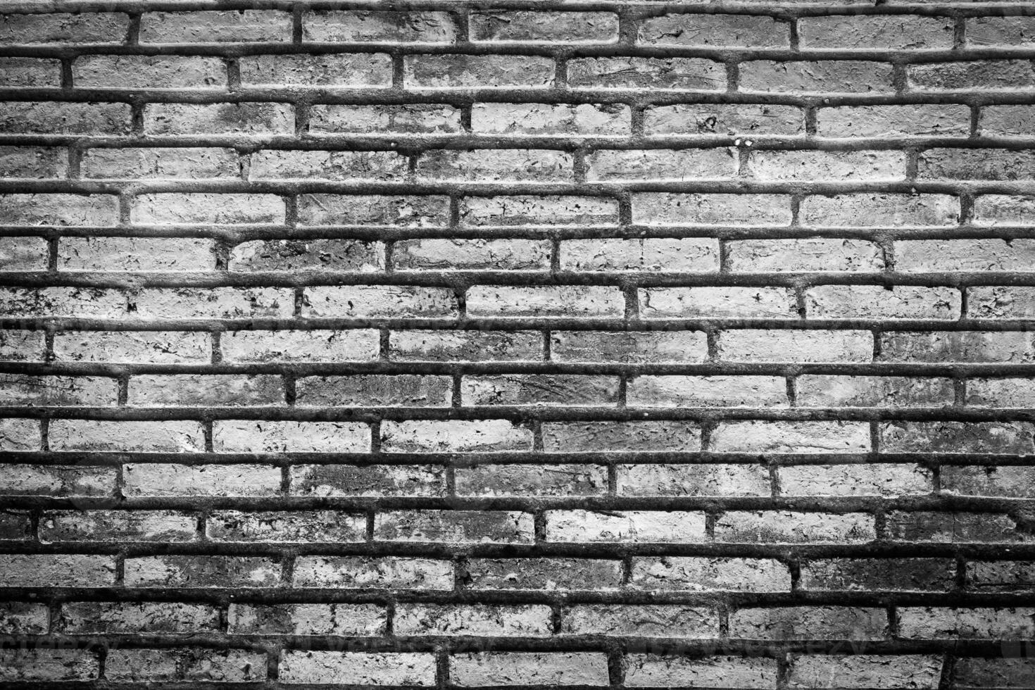 Black brick wall for background photo