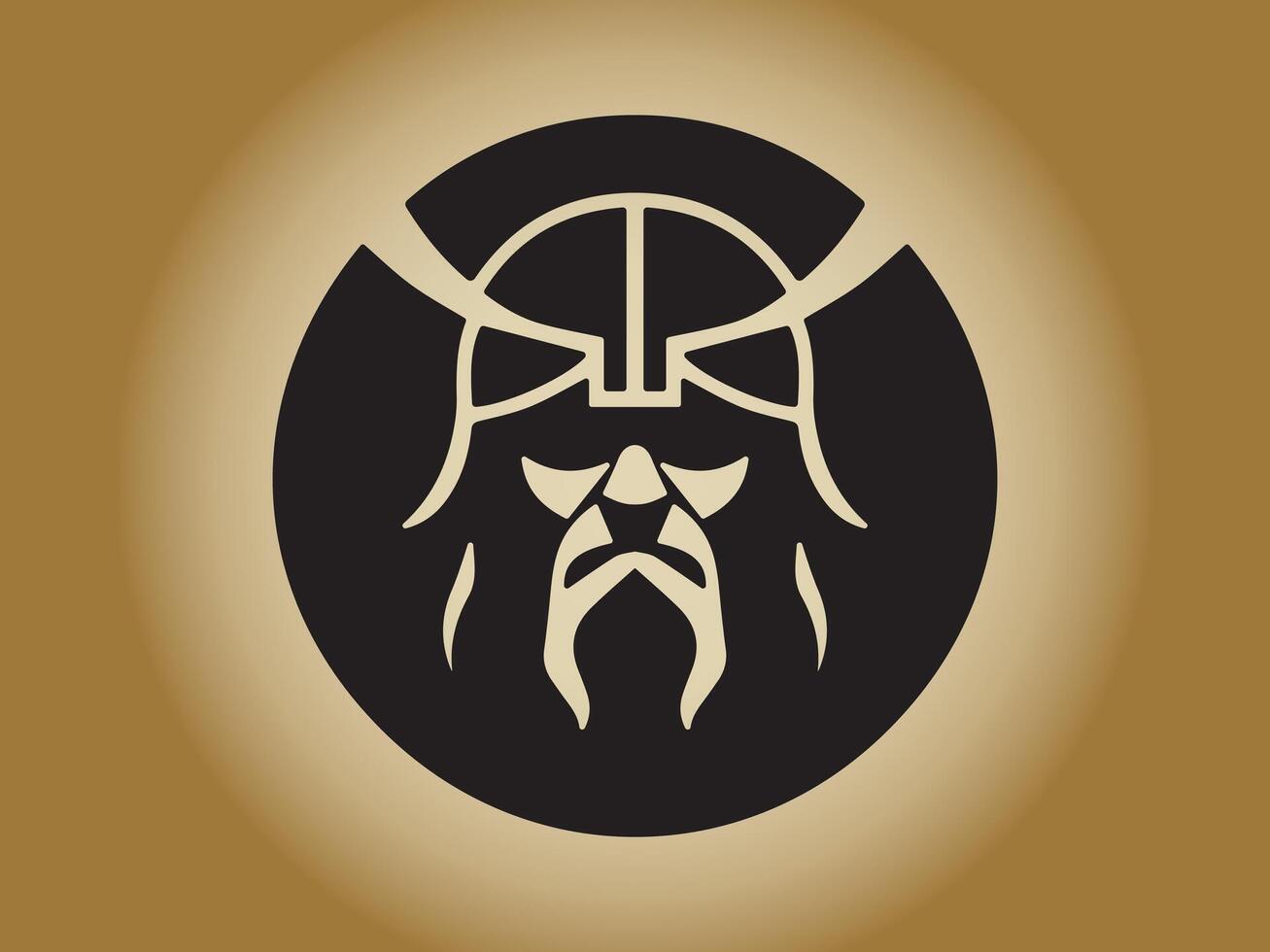 vikingo logo diseño icono símbolo vector ilustración