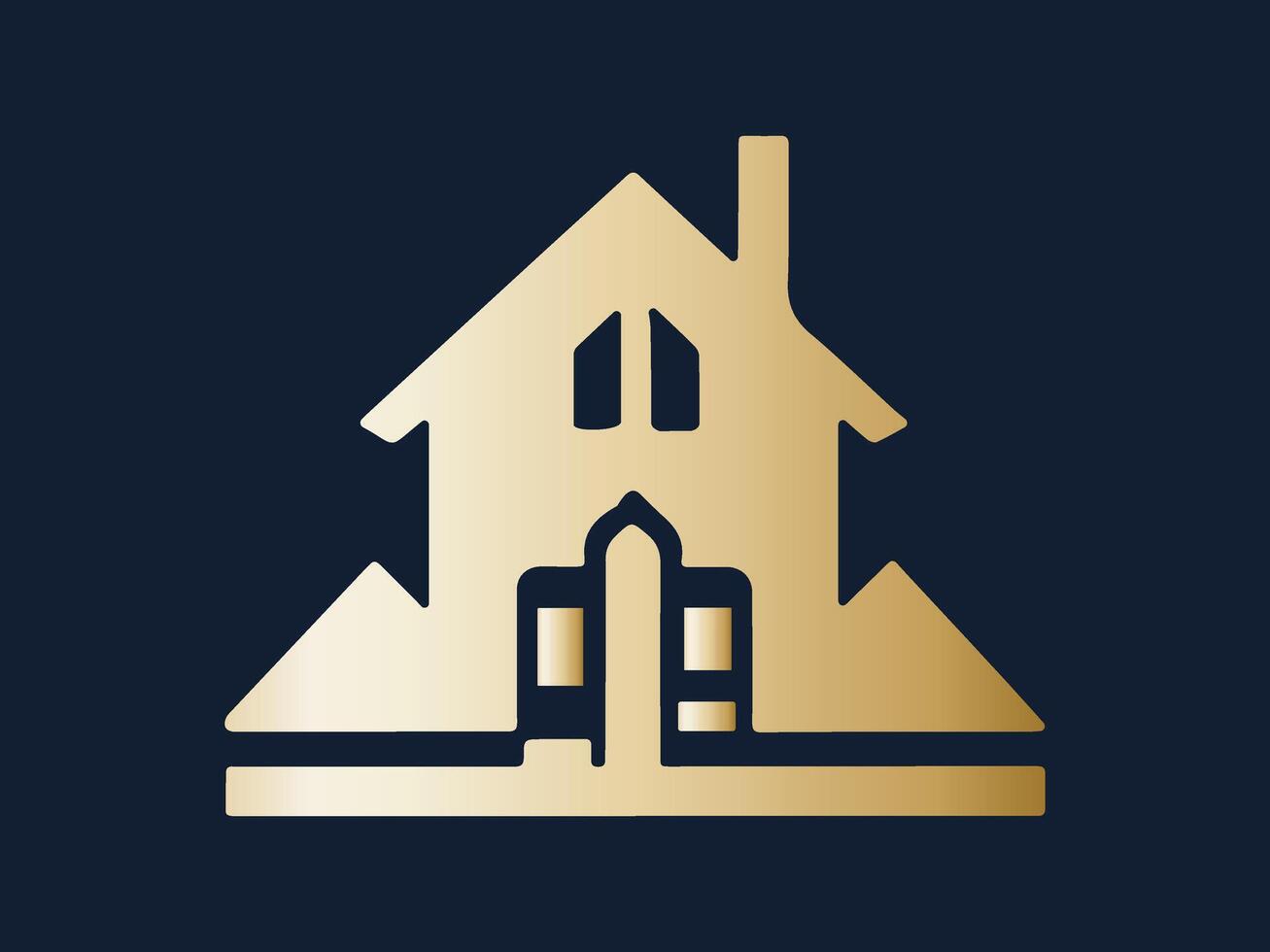 Real estate logo design icon symbol vector illustration
