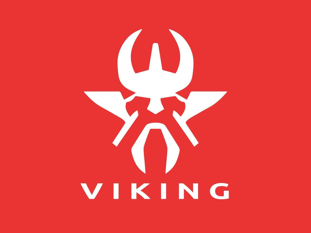 vikingo logo diseño vector modelo. humano vikingo logo diseño icono símbolo vector ilustración.