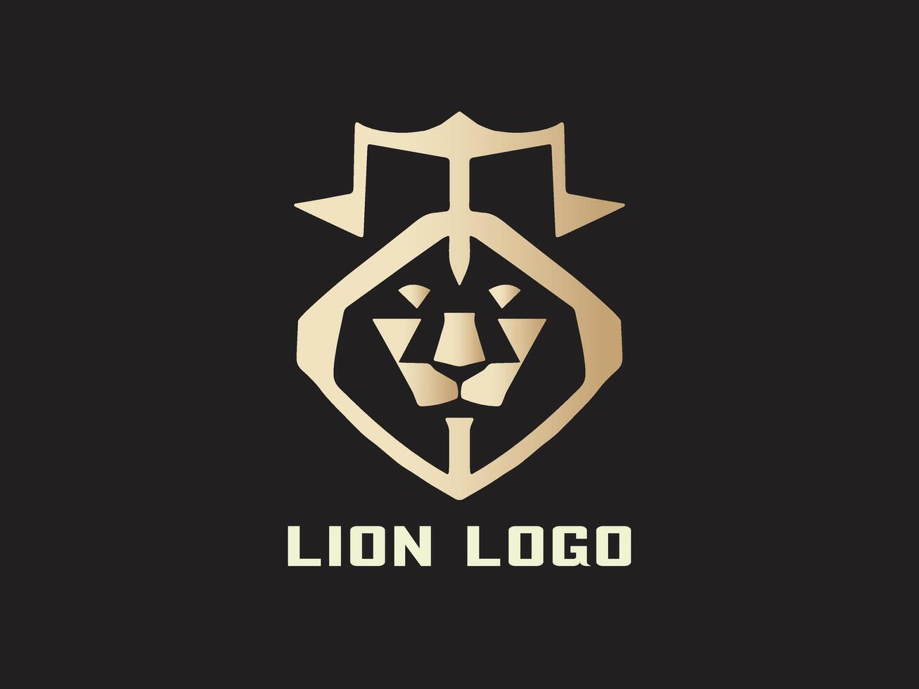 león logo diseño vector modelo. león cabeza logo icono vector ilustración.