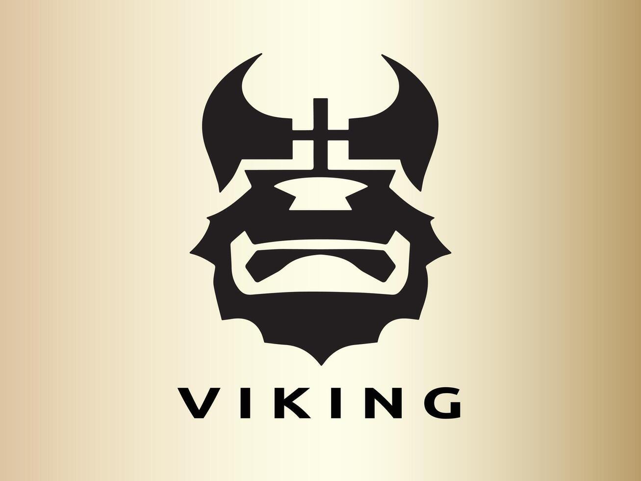 vikingo logo diseño vector modelo. humano vikingo logo diseño icono símbolo vector ilustración.