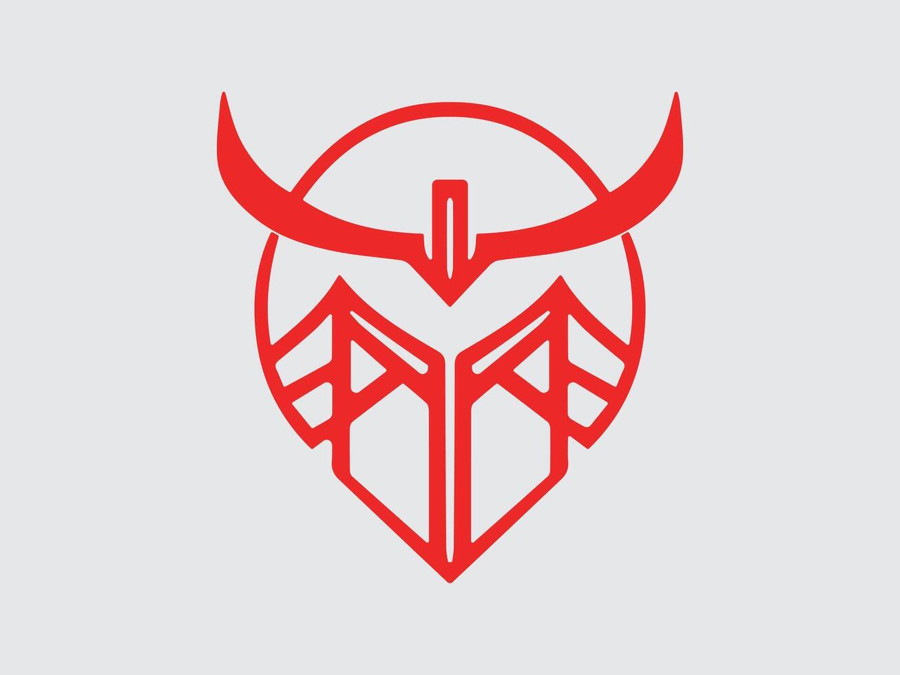 vikingo logo diseño icono símbolo vector ilustración.
