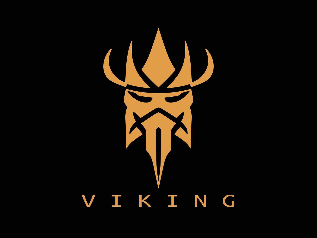 Viking logo design icon symbol vector illustration
