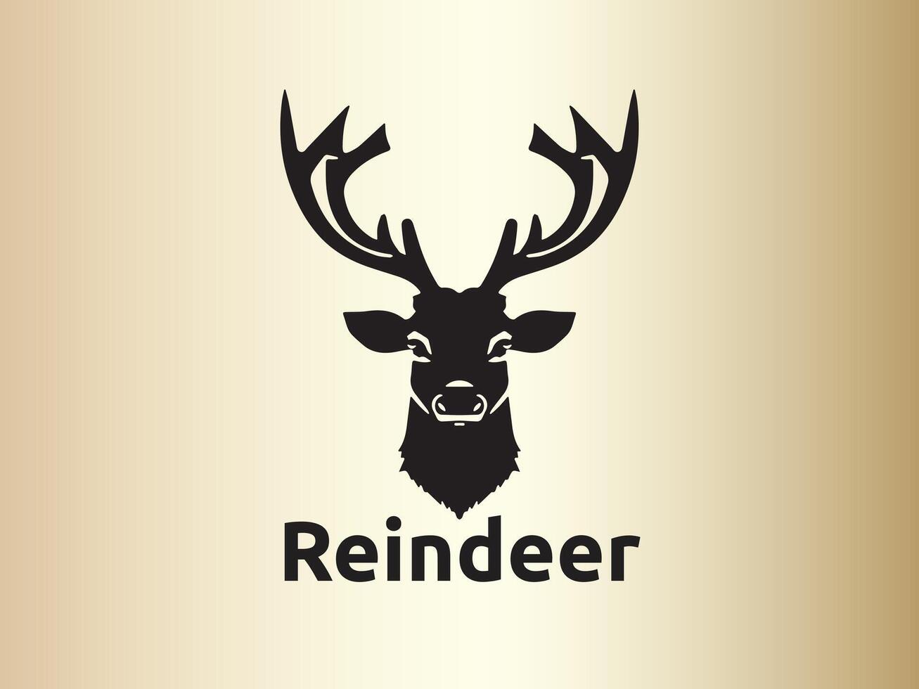 Reindeer logo design vector template. Deer logo design icon