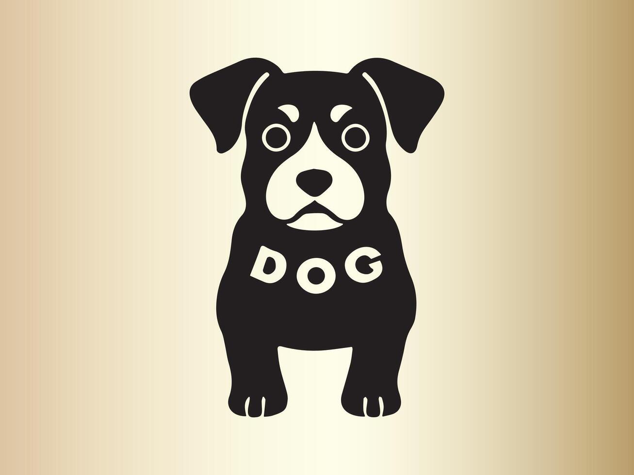 perro logo diseño icono símbolo vector ilustración