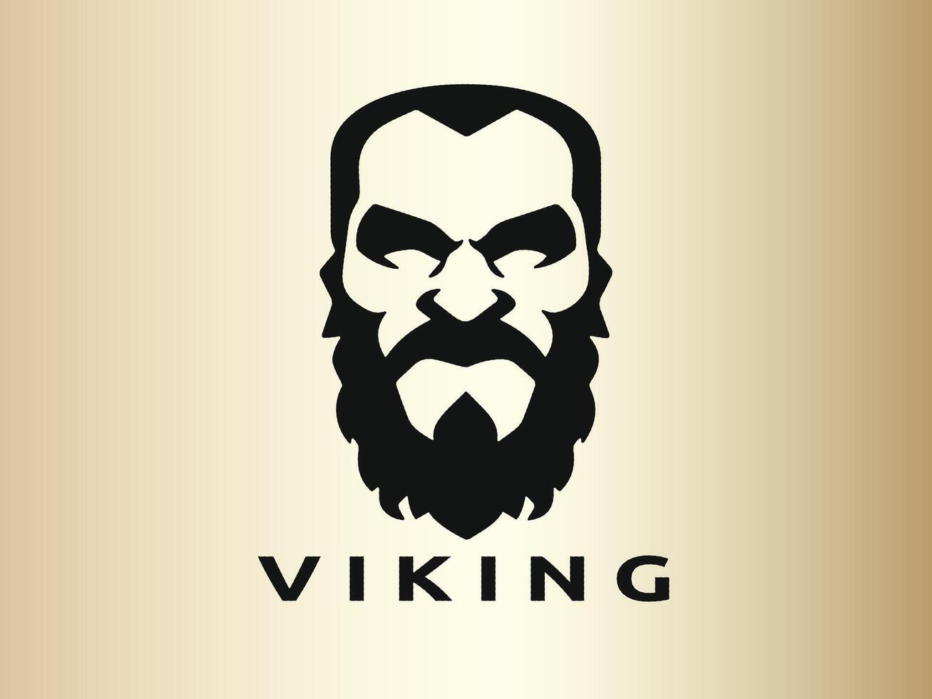 vikingo logo diseño vector modelo. humano vikingo logo diseño icono símbolo vector ilustración.