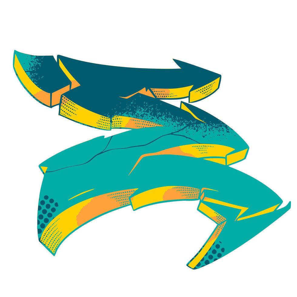 E Graffiti Font, Typogrsphy Graffiti Letter vector