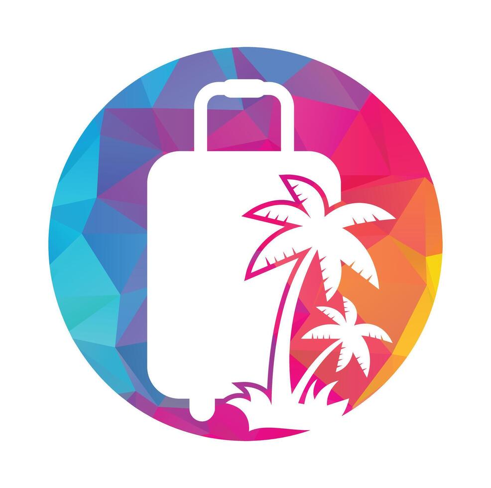 Travel Bag logo design template. vector