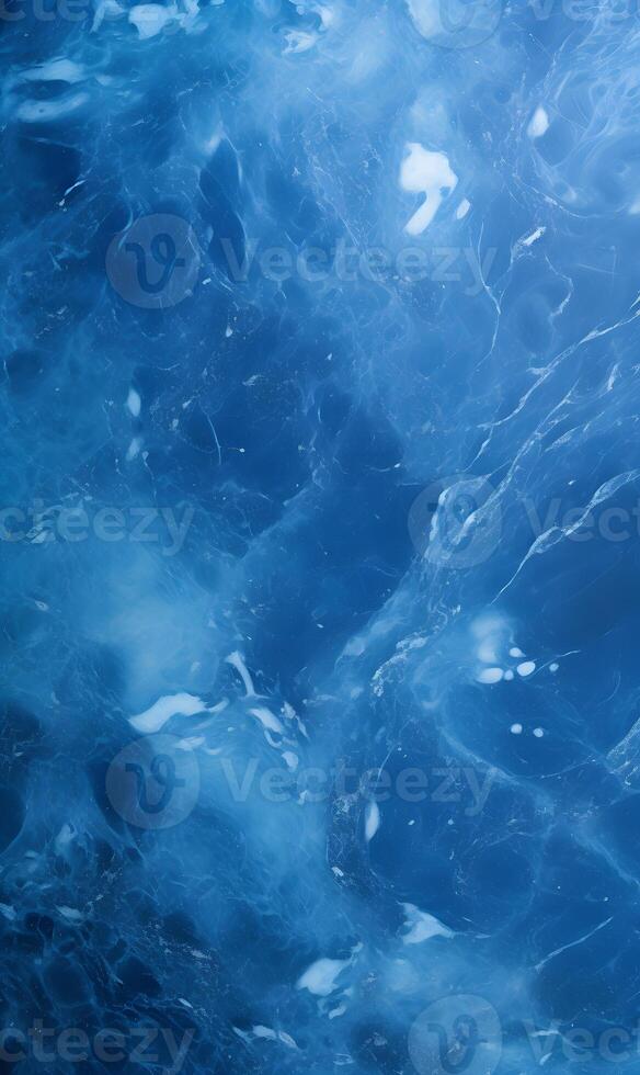 AI generated Blue background with marble texture photo