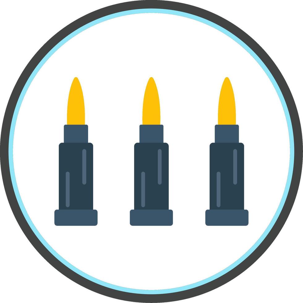 Bullets Flat Circle Icon vector