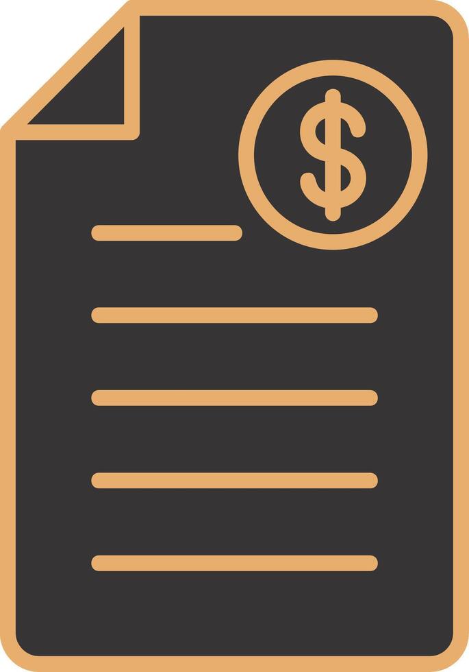 Shopping Invoice Vector Icon