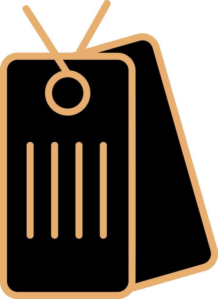 Dog Tag Vector Icon