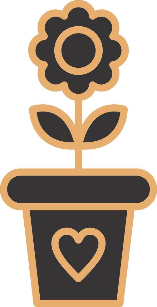 Flower Pot Vector Icon