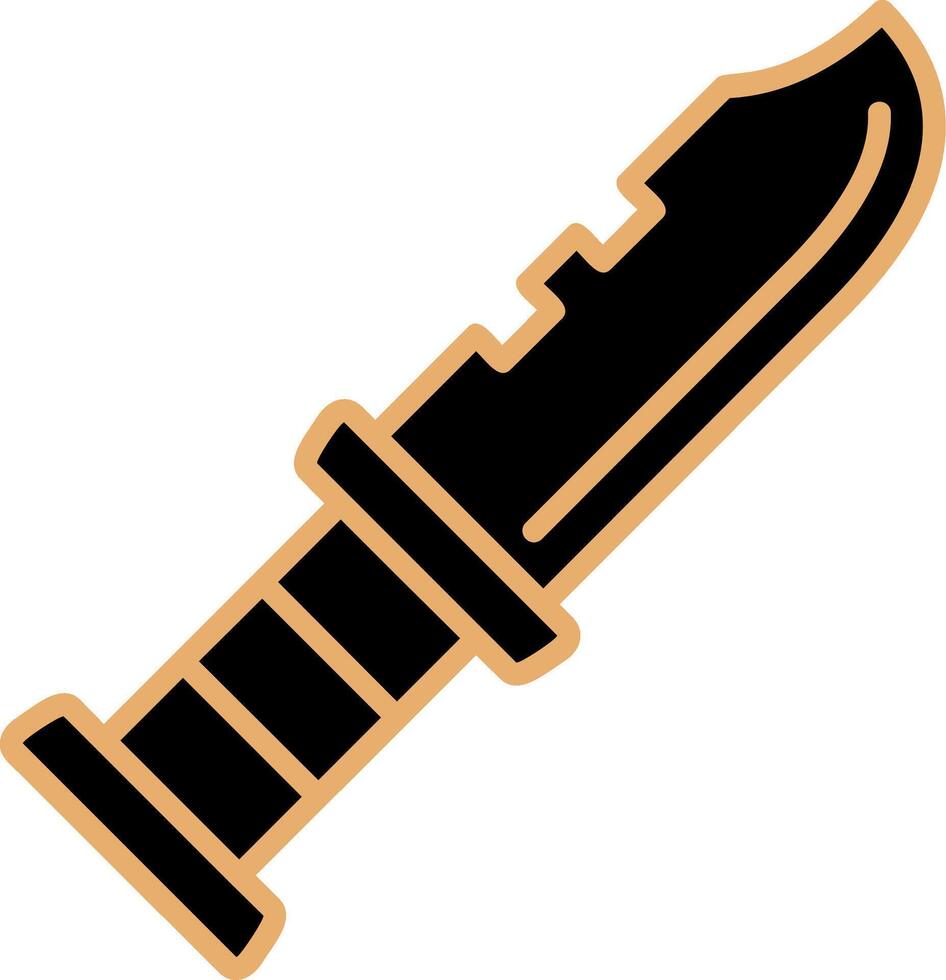 Military Knife Vector Icon