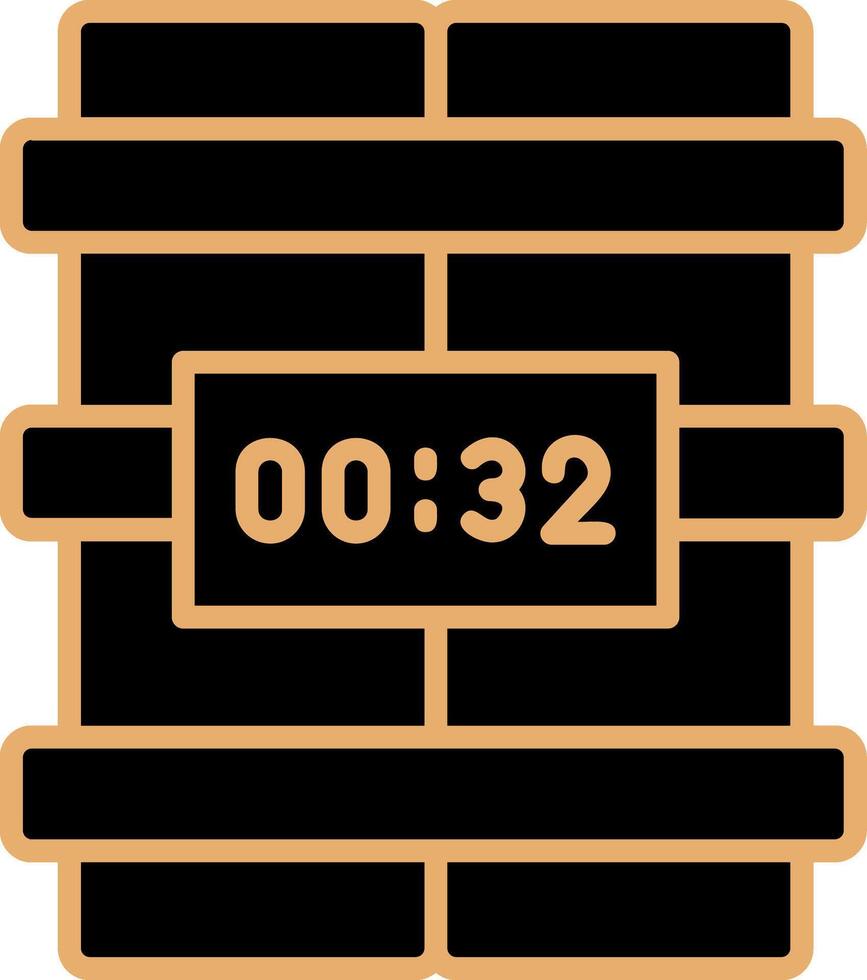 C4 Time Bomb Vector Icon