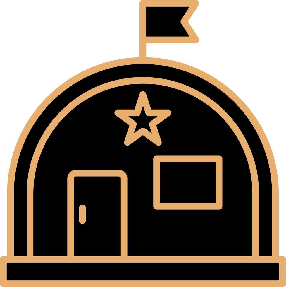 Military Warehouse Vector Icon