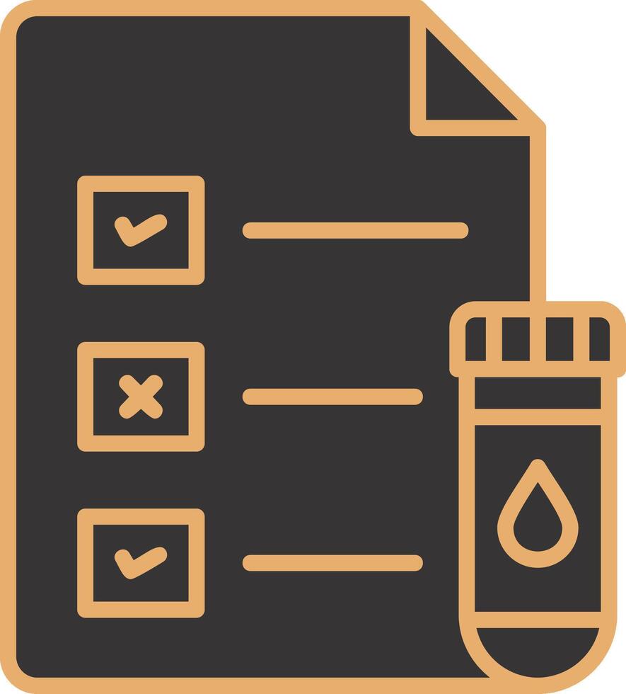Medical Test Report Vector Icon