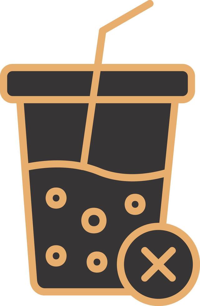 No Soft Drink Vector Icon