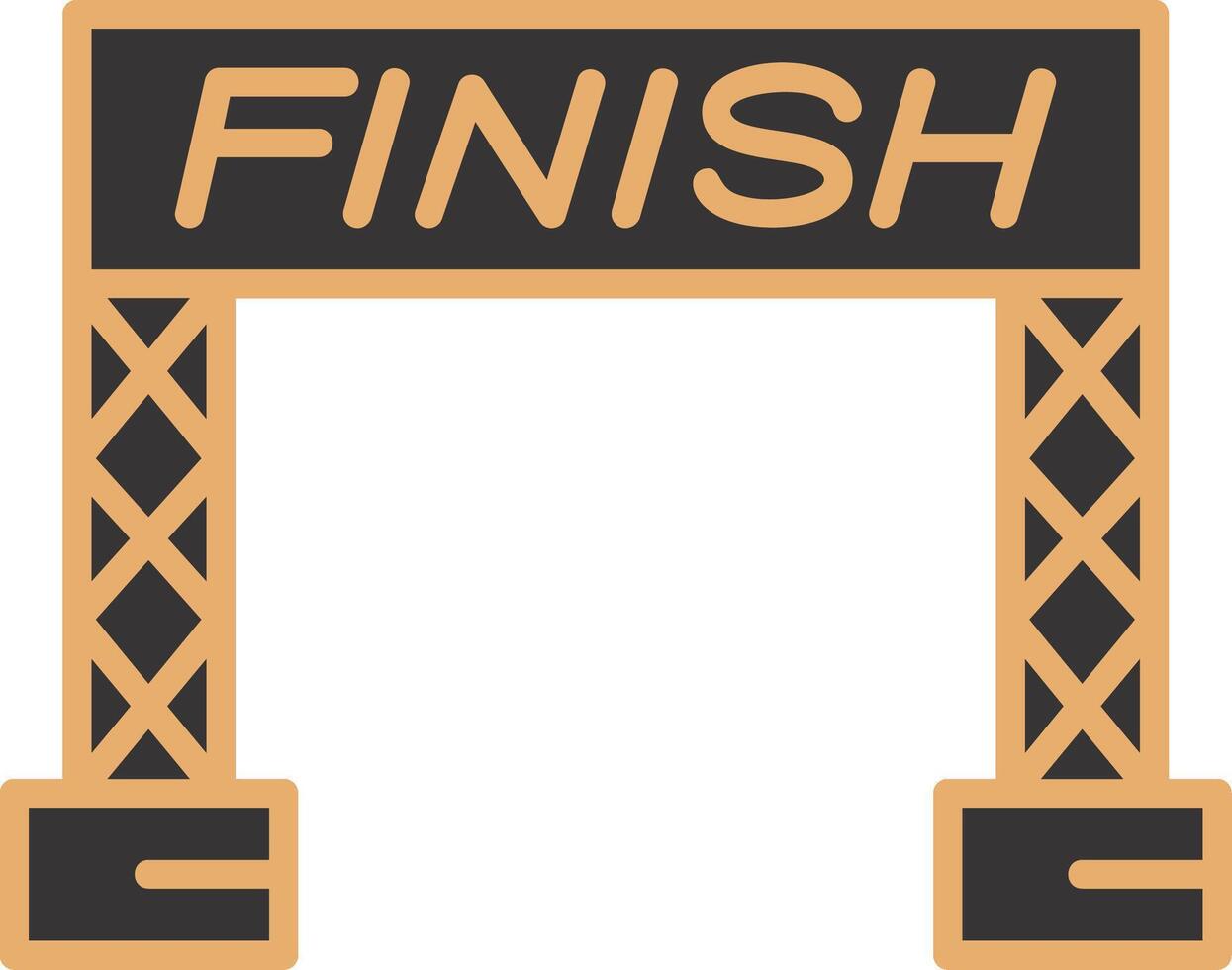 Finish Line Vector Icon