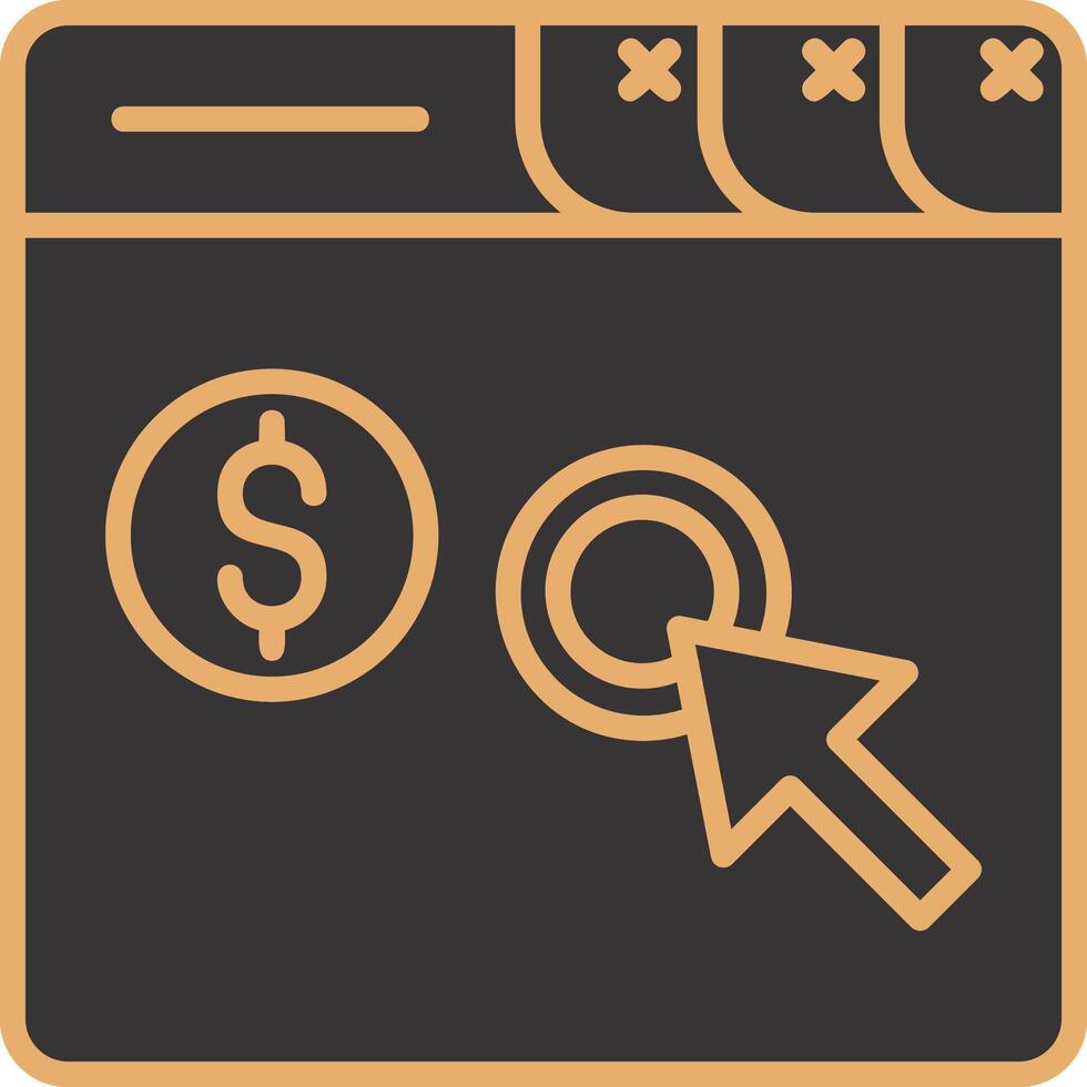 Pay Per Click Vector Icon