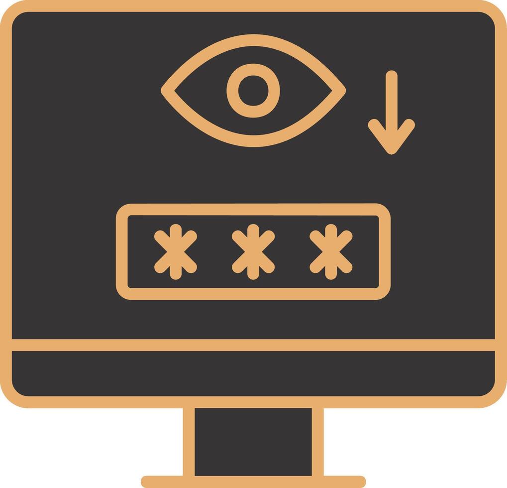 Computer Spyware Vector Icon