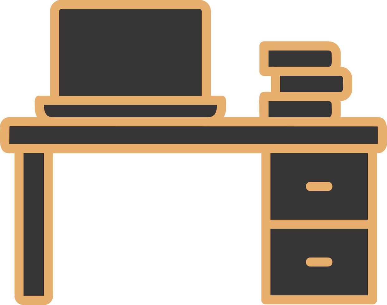 Office Desk Vector Icon