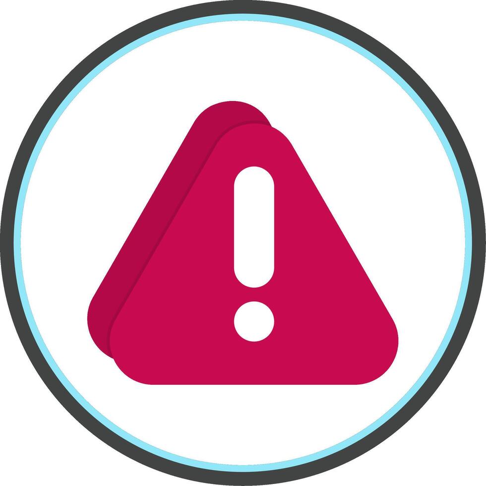 Error Flat Circle Icon vector
