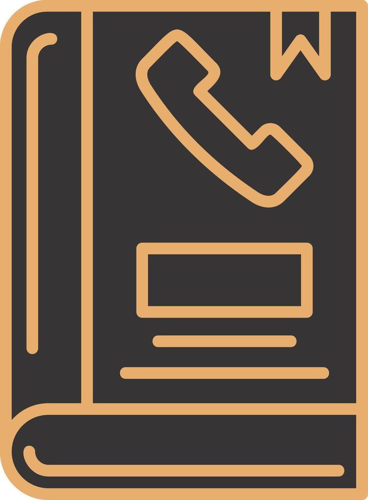 Phone Book Vector Icon