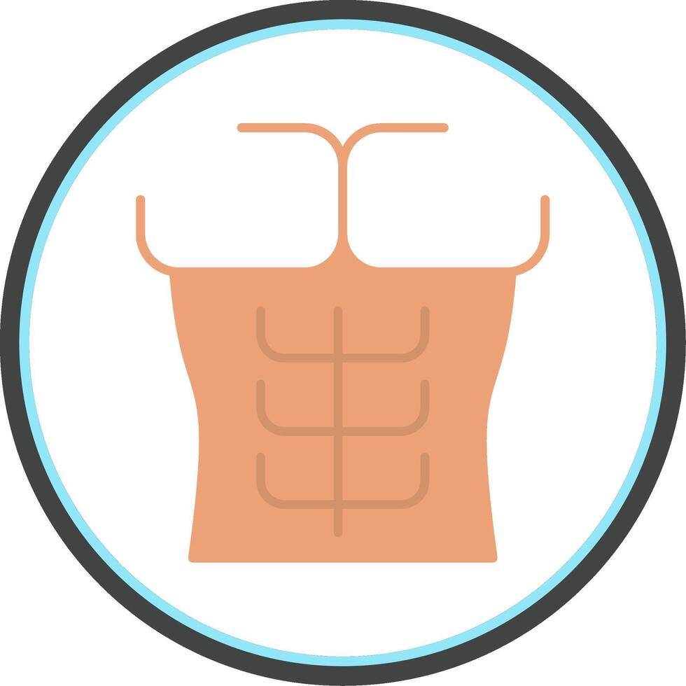 Six Pack Flat Circle Icon vector