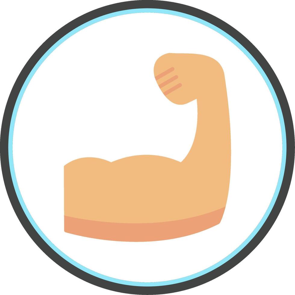 Brawn Flat Circle Icon vector