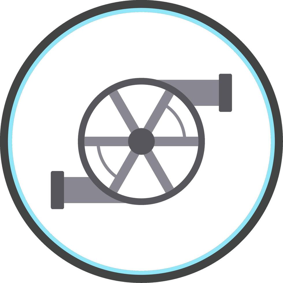 Turbo Flat Circle Icon vector
