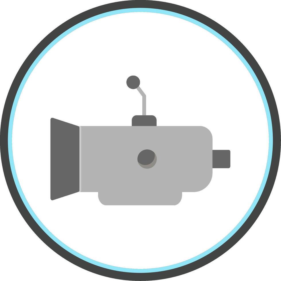 Gearbox Flat Circle Icon vector