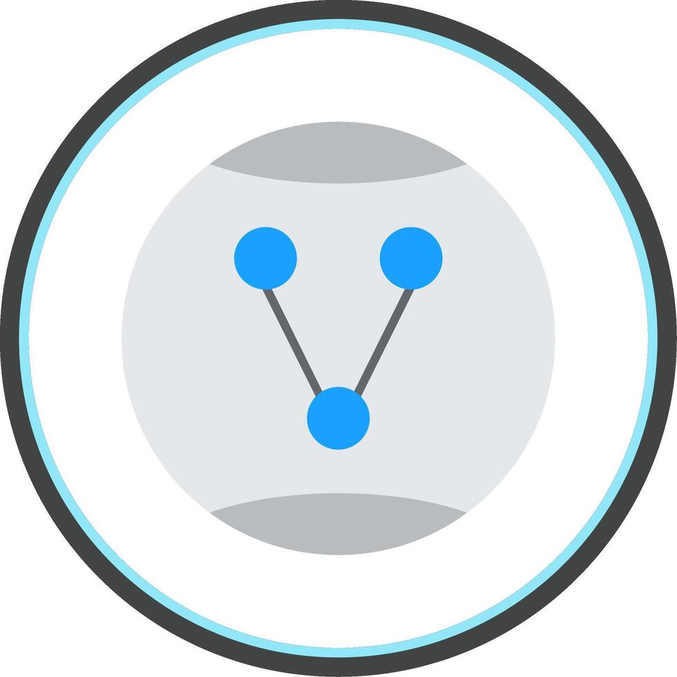 Share Option Flat Circle Icon vector
