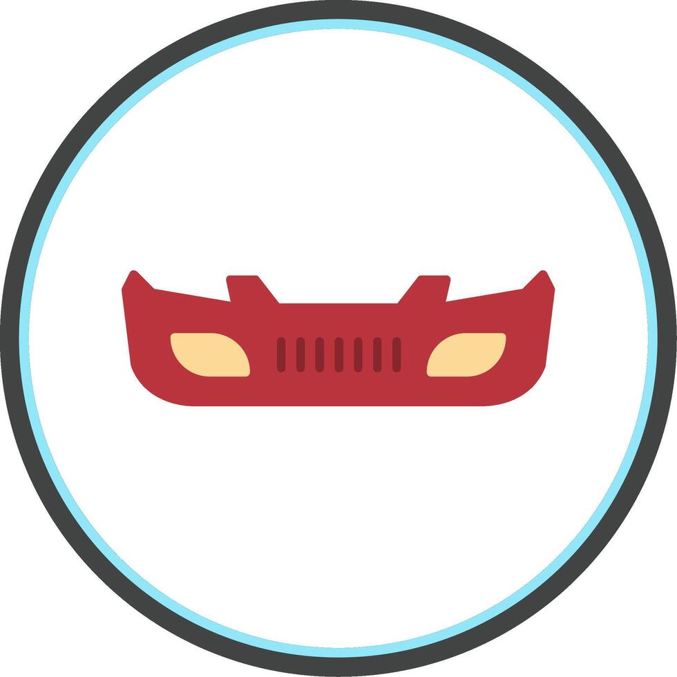 Bumper Flat Circle Icon vector