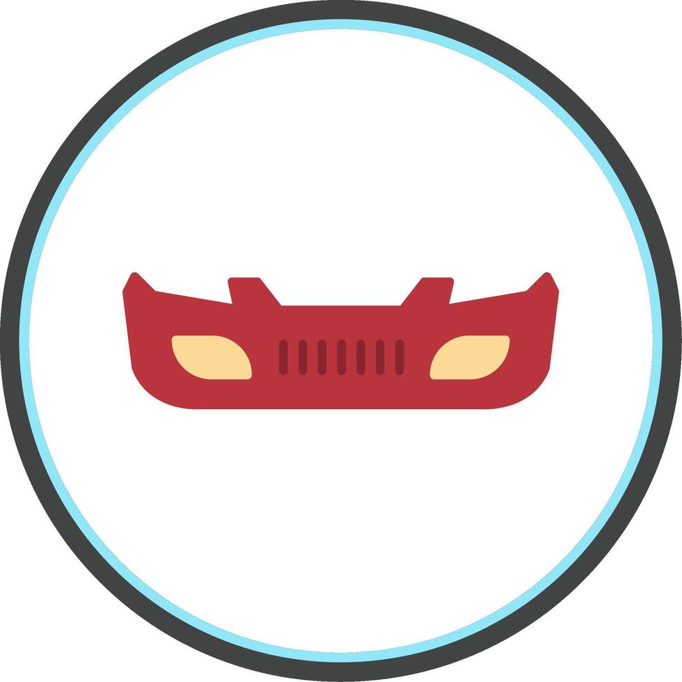 Bumper Flat Circle Icon vector