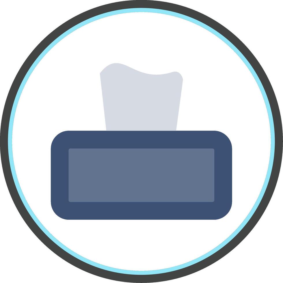 Tissue Flat Circle Icon vector