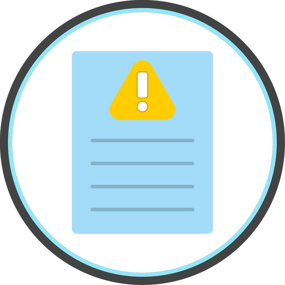 Acceptable Risk Flat Circle Icon vector