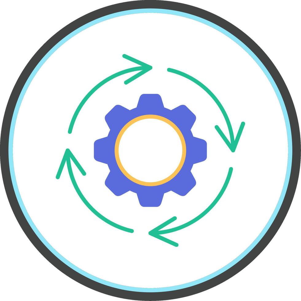 Adaptation Flat Circle Icon vector