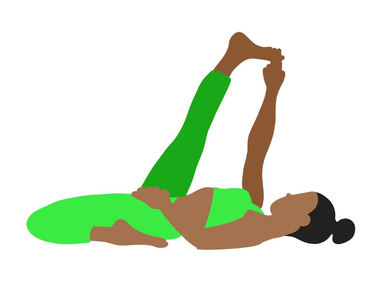 yoga pilates actitud sencillo dama vector