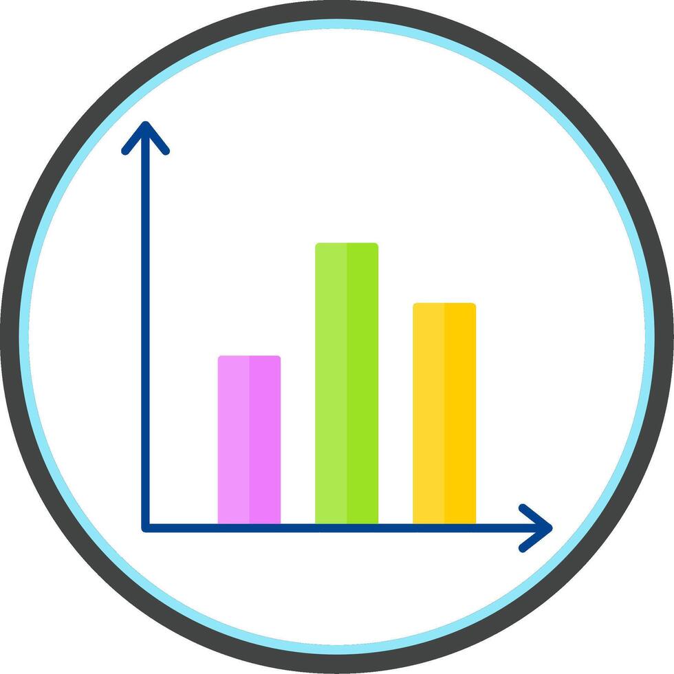 Prediction Flat Circle Icon vector