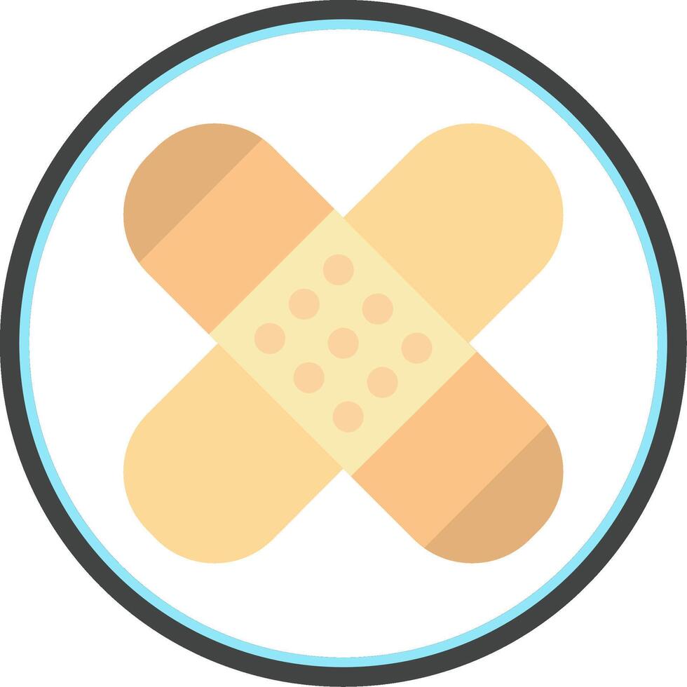 Patch Flat Circle Icon vector