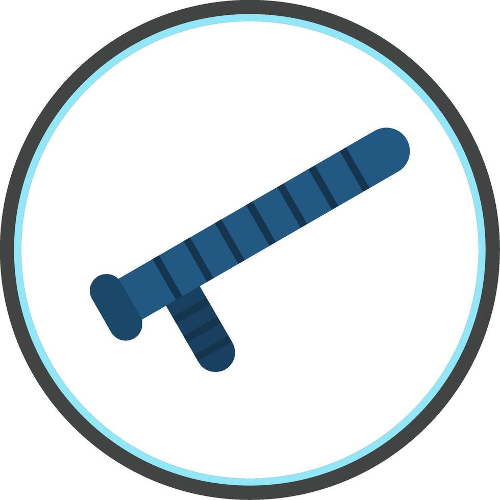 Baton Flat Circle Icon vector