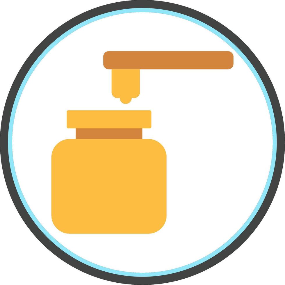 Wax Flat Circle Icon vector