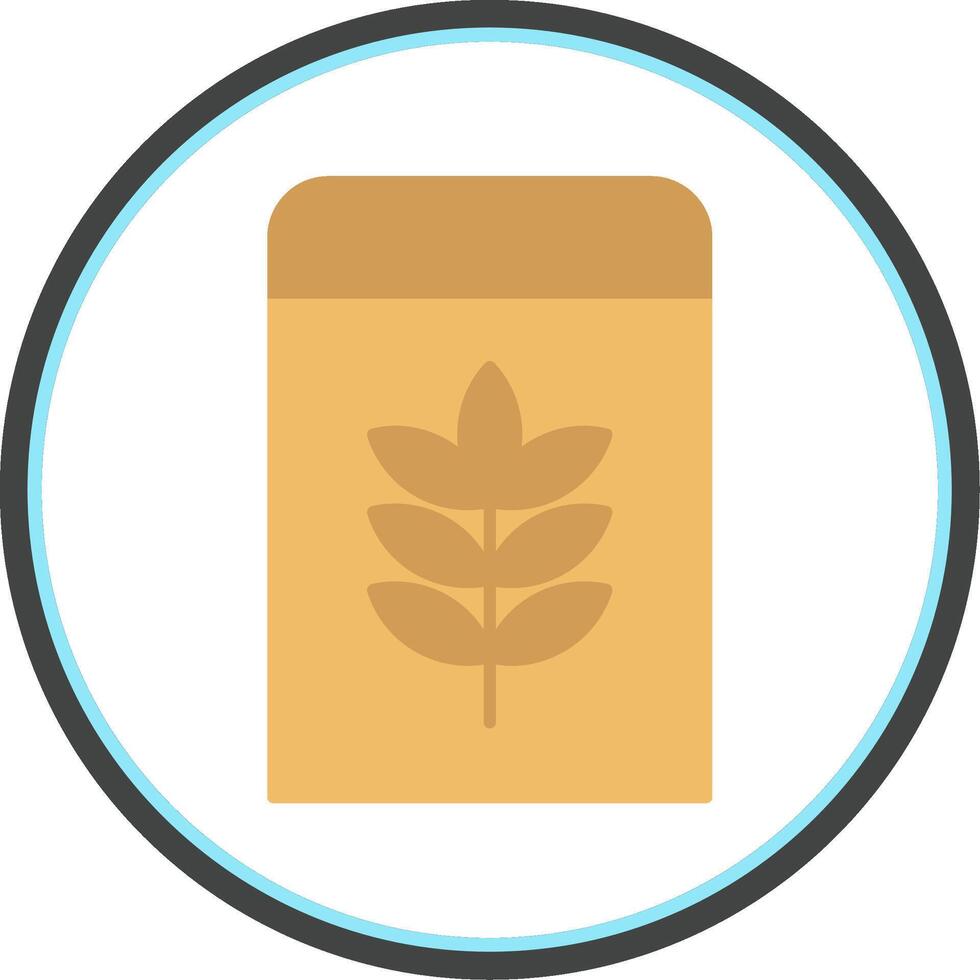 Flour Flat Circle Icon vector