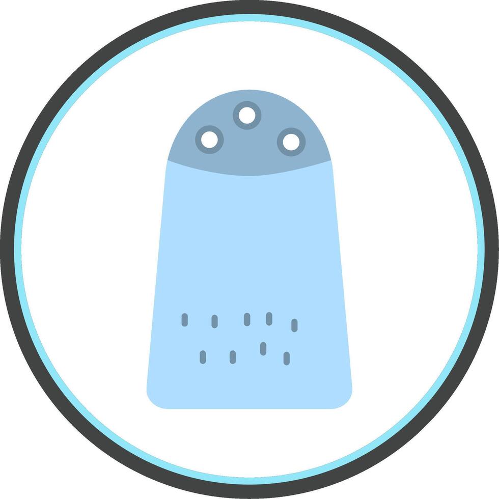 Salt Flat Circle Icon vector